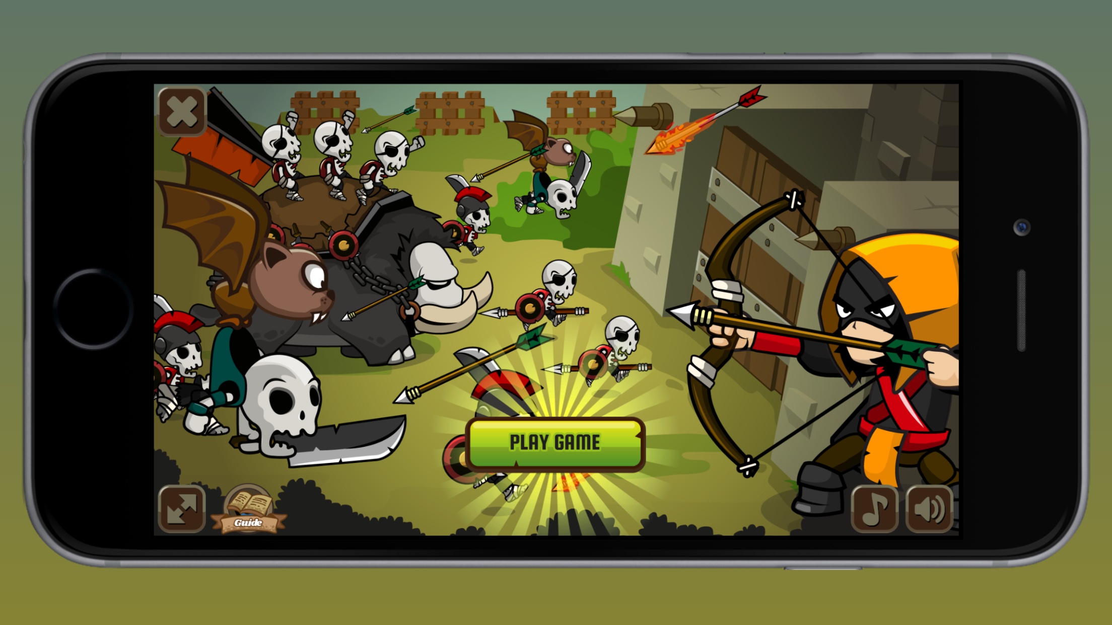 Boom Bow Defense gameplay