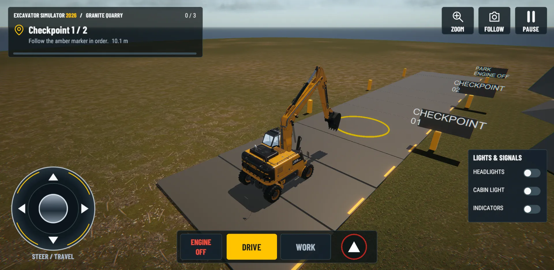 Excavator Simulator 2026 (in development) — Granite Quarry